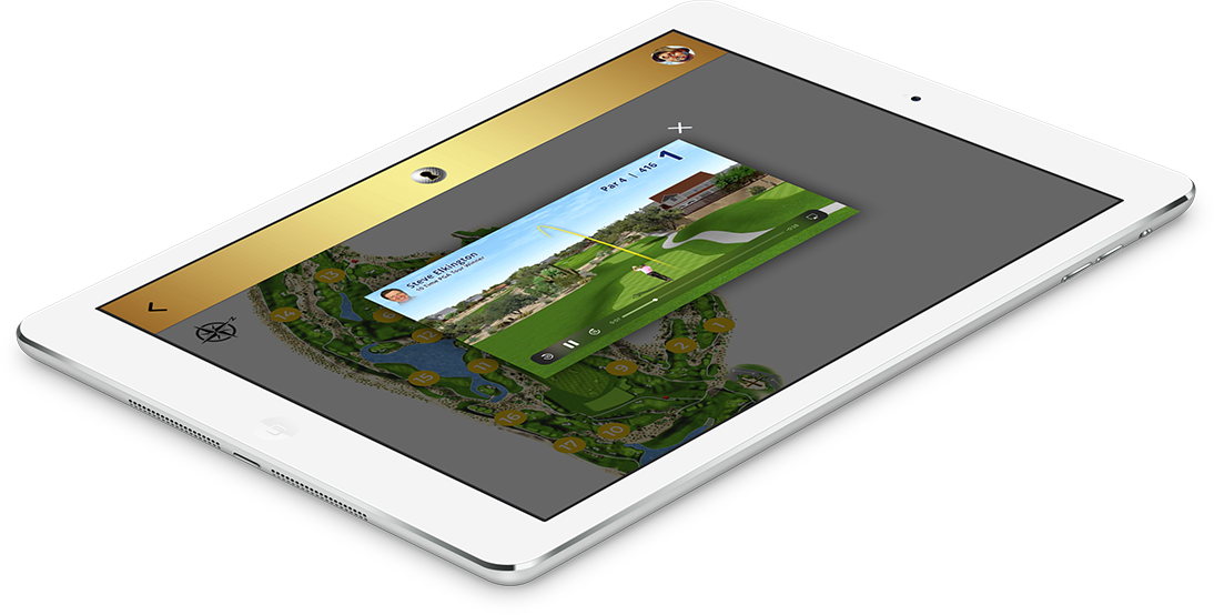 Secret Golf: iPad with Screen Detail