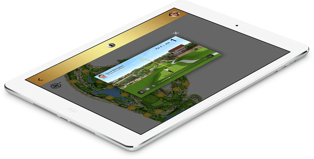 Secret Golf: iPad with Screen Detail