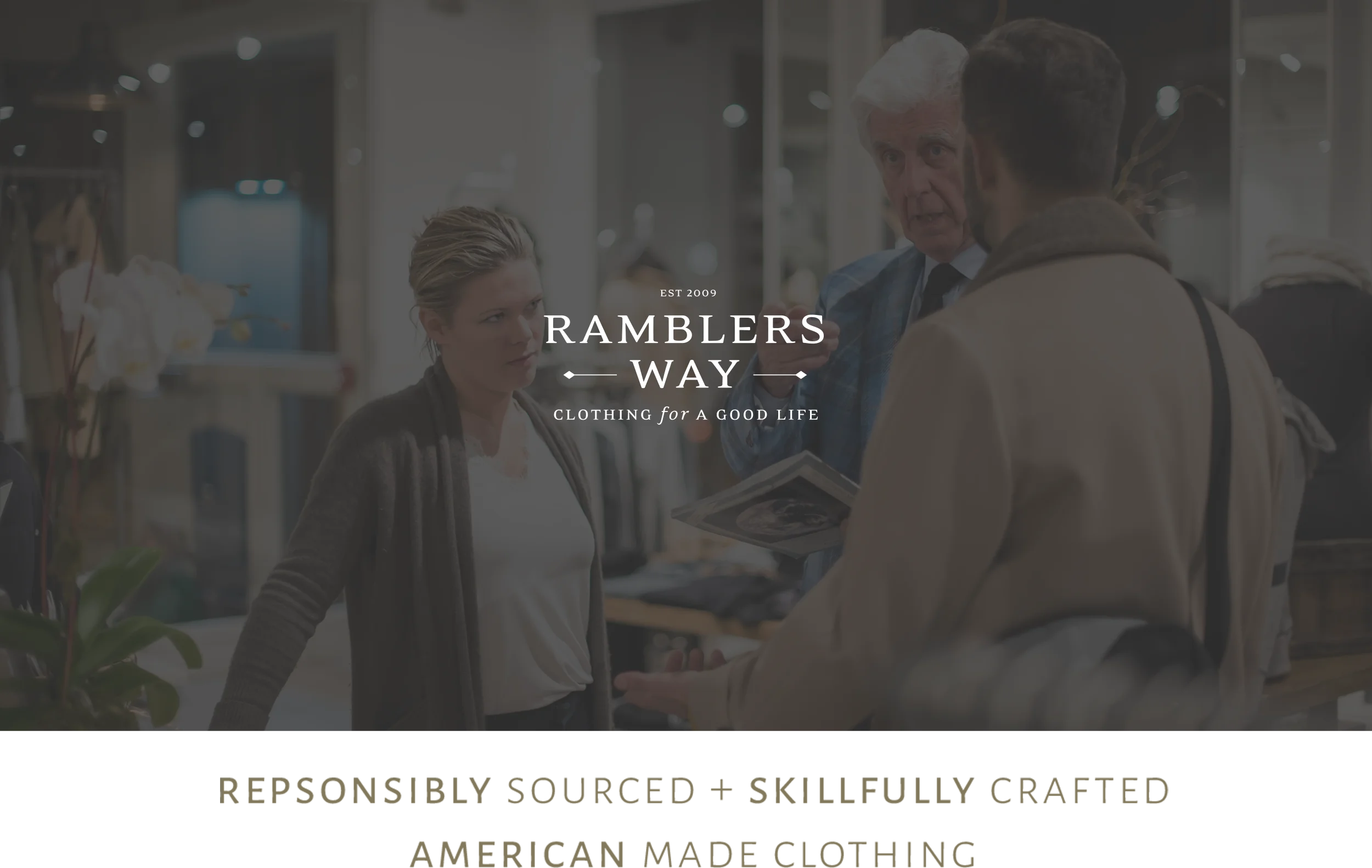 Tom Chappell, Founder and CEO, standing in Ramblers Way store.