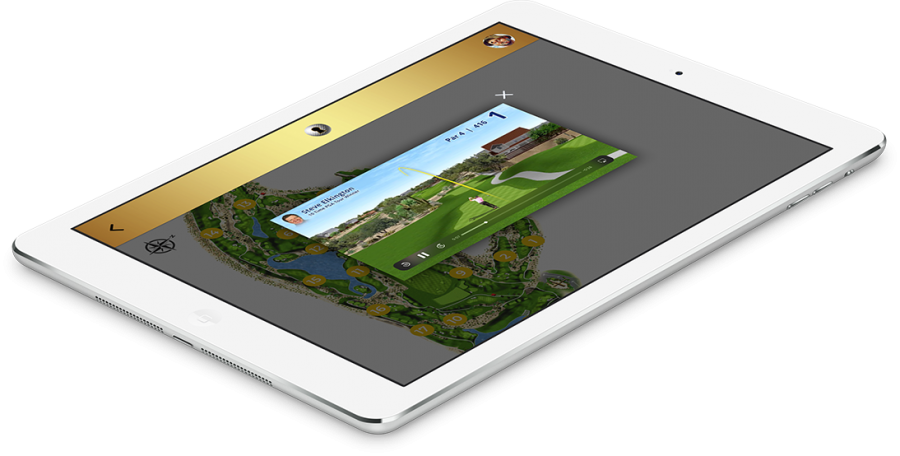 Secret Golf: iPad with Screen Detail